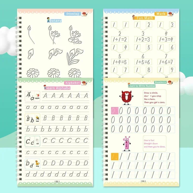 Magic Reusable Handwriting Practice Book